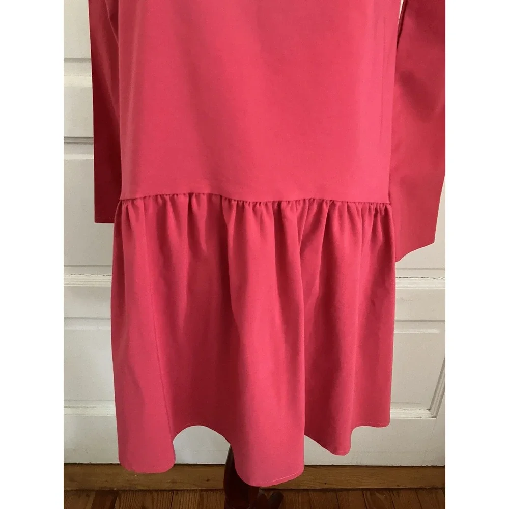 Zara Dress Red Sz S Long  Sleeve Flare Babydoll cottagecore‎ boho